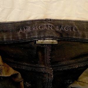American Eagle size 8 black stretch. Flare